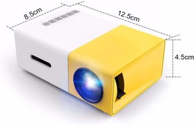 تصویر پروژکتور هوشمند خانگی yellow white projector