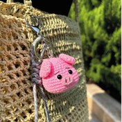 تصویر بگ چارم بافتنی خوک 