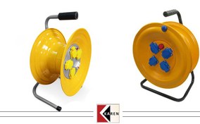 تصویر قرقره کابل سیار فلزی 4 خانه 