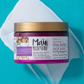 تصویر ماسک موی تقویت کننده و آبرسان قوی شی باتر مائویی MAUI SHEA BUTTER STRENGTHENING AND MOISTURIZING SULFATE FREE HAIR MASK