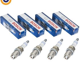 تصویر شمع موتور خودرو بوش BOSCH دو پلاتین مدل FLR8LDCU مناسب پژو 405 شمع خودرو بوش