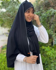 تصویر شال کشی نگین دار رنگ مشکی - شال کشی ساده 