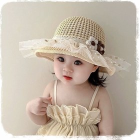 تصویر کلاه ساحلی تور دار 