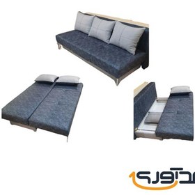 تصویر مبل تختخواب شو 2 نفره باکسدار مدل سورن ا 2-seater sofa bed with box, Soren model 2-seater sofa bed with box, Soren model
