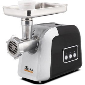 تصویر چرخ گوشت 2000 وات ناساالکتریک NS-317 رنگ مشکی و سفید چرخ گوشت 2000 وات ناساالکتریک NS-317 رنگ مشکی و سفید