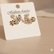 تصویر گوشواره گلی -123 