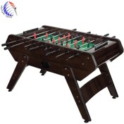 تصویر فوتبال دستی S20 صادراتی گردویی قهوه ای تیره 