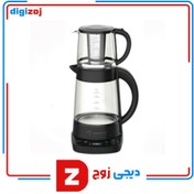 تصویر چای ساز مباشی مدل ME-TM308 ظرفیت کتری ۱.۷ لیتر با کتری شیشه‌ای 