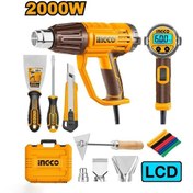 تصویر سشوار صنعتی با لوازم اینکو مدل HG-2000۵۸۱-2000W 