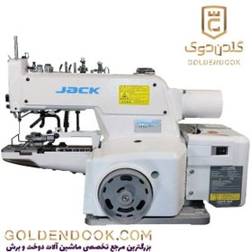 تصویر چرخ خیاطی دکمه دوز سه کاره جک مدل 1377E jack-1377E