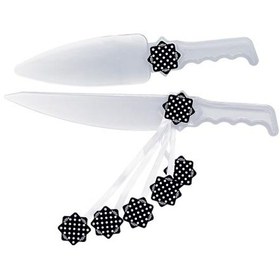 تصویر کارد کیک مشکی خال سفید 