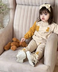 تصویر بلوز شلوار اسپرت پاییزه دخترانه و پسرانه مناسب ست خواهر برادری Autumn sport pants blouse for girls and boys suitable for brother and sister