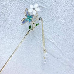 تصویر کانزاشی مو گل و پروانه آویزدار زایا 