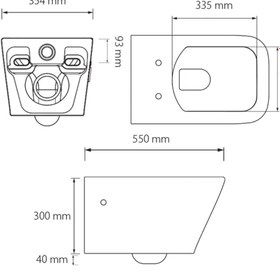 تصویر کاسه وال هنگ فلاش تانک ایران - مدل ویرپول Whirpool Wall-hung Toilet Flush Tank Iran