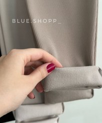 تصویر لگ کبریتی تو کرک زنانه سایز فری رنگ مشکی 