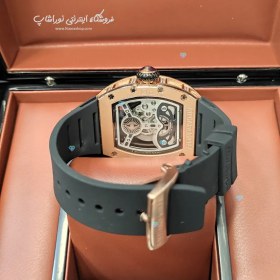 تصویر ساعت ریچارد میل شاهین نگین دار رزگلد ساعت مچی ریچارد میل (Richard mille)