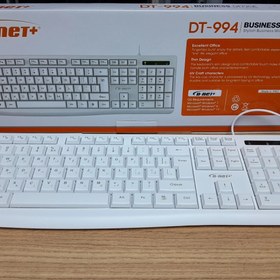 تصویر کیبورد دی-نت مدل +DT-994 سفید keyboard D-NET+ DT-994 WHITE