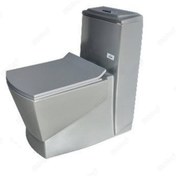 تصویر توالت فرنگی مروارید مدل مگا طوسی آکس 25 (cm) 