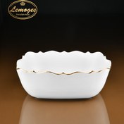 تصویر کاسه مربع موج لمون کد ۳۱۲ لب طلایی 