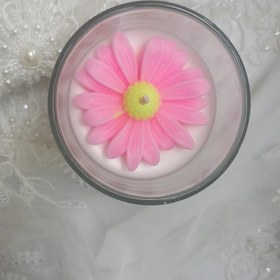 تصویر شات شمع بابونه مناسب گیفت Candle gift