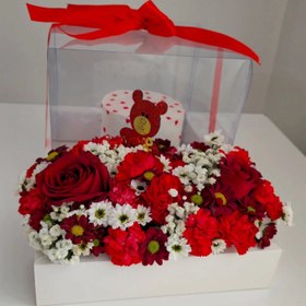 تصویر باکس گل و کیک | کد: ZNB-P9J 