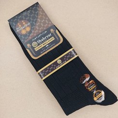 تصویر عمده فروشی جوراب مردانه نخی ساق بلند نانو شهریار رنگ مشکی 21874 