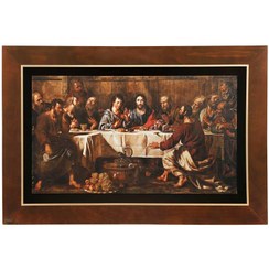 تصویر تابلو شام آخر حضرت مسیح (The Last Supper) کد FWB-120X80-F2 