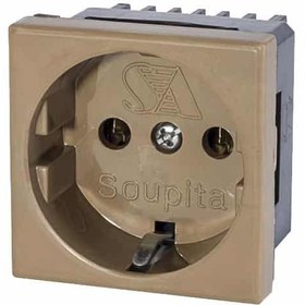 تصویر پریز برق سوپیتا 45*45 ا Supita 45 * 45 grounded electrical outlet Supita 45 * 45 grounded electrical outlet