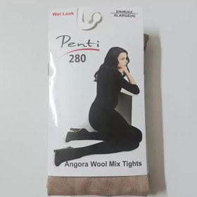 تصویر جوراب شلواری زنانه پنتی ضخامت ۲۸۰ رنگ مشکی 