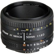 تصویر لنز دوربین نیکون مدل AF NIKKOR 50mm f/1.8D Lens ا Nikon AF NIKKOR 50mm f/1.8D Lens Nikon AF NIKKOR 50mm f/1.8D Lens
