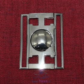 تصویر سگک جفتی فلزی دودی 