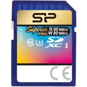 تصویر کارت حافظه SDXC سیلیکون پاور مدل Superior Pro کلاس 10 استاندارد UHS-I U3 سرعت 90MBps ظرفیت 128 گیگابایت 