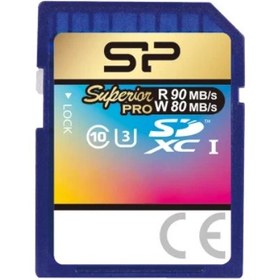 تصویر کارت حافظه SDXC سیلیکون پاور مدل Superior Pro کلاس 10 استاندارد UHS-I U3 سرعت 90MBps ظرفیت 128 گیگابایت 