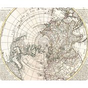 تصویر ماوس پد طرح نقشه جهان مدل MP1663 