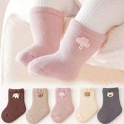 تصویر جوراب حوله ای 