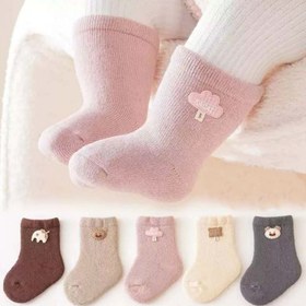 تصویر جوراب حوله ای 