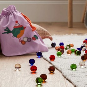 تصویر تیله رنگی چیبو 60 عددی 