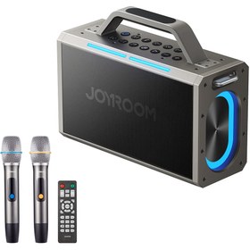 تصویر اسپیکر وایرلس دو میکرونه جوی روم اورجینال joyroom mw03 