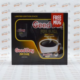 تصویر قهوه فوری گوددی  بسته 40عددی با ماگ هدیه GoodDay pure black