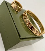 تصویر ست بنگل و انگشتر ونكليف فول نگين 