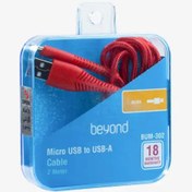 تصویر کابل شارژ و دیتا یو اس بی به میکرو بیاند BUM-302 گارانتی 18 ماهه شرکتی 2 متری Beyond USB to Type-C Data-Charging Cable BUM-302 18MGarantee 2Meter