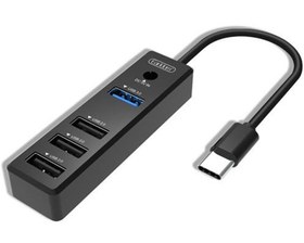 تصویر هاب تایپ سی 4 پورت ارلدام Earldom ET-HUB08 USB-C Hub 