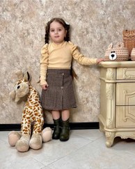 تصویر شومیزو دامن دخترانه مناسب ۲ تا ۹ سال 