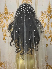 تصویر تور سر عروس کد ۱۰۵۷ 