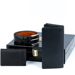 تصویر ست سه تیکه مدیریتی چرم طبیعی vc8 