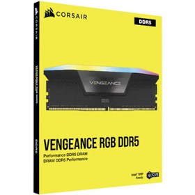 تصویر رم دسکتاپ DDR5 دو کاناله 7200 مگاهرتز CL34 کورسیر مدل VENGEANCE RGB ظرفیت 32 گیگابایت 