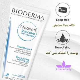 تصویر ژل فوم پاک کننده اینتنسیو اتودرم بایودرما Bioderma Atoderm Intensive Ultra Rich Foaming Gel