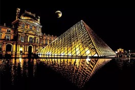 تصویر دفتر طراحی اسکرچ موزه لوور سایز A3 