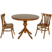 تصویر میز و صندلی نهارخوری دو نفره لهستانی کد A408 