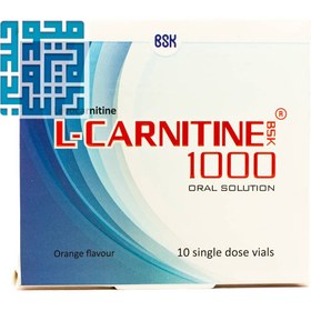 تصویر محلول خوراكی ال كارنیتین 1000 10عددی بی اس كی BSK L Carnitine 1000 10 Signal Dose Vials